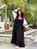 Women's summer abaya with wide sleeves