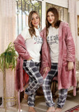 Women's winter pajamas + short robe