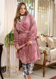 Women's winter pajamas + short robe