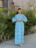 Women's floral abaya