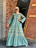 Women's summer floral abaya