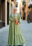 Women's summer floral abaya