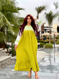 Women's summer abaya with wide sleeves