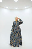 Women's floral abaya