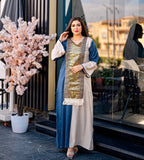 Women's summer abaya with flowers