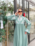 Women's abaya, summer tree