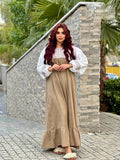 Women's summer abaya with wide sleeves