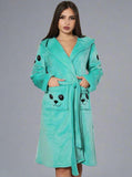 Short women's robe