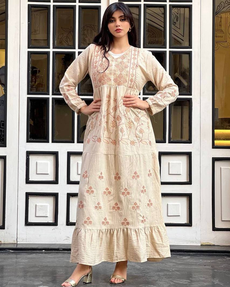 Turkish linen women's abaya