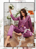 Women's satin pajamas