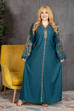 Cotton abaya with hand embroidery