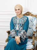 Embroidered cotton abaya