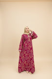 Women's floral abaya