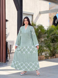 Women's summer abaya with Spanish linen material