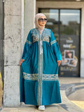 Women's summer floral abaya