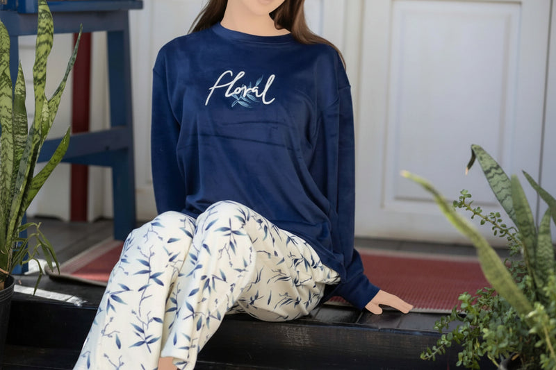 Stylish women's winter pajamas