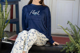 Stylish women's winter pajamas
