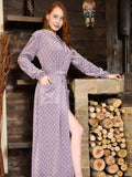 Women's long plush robe