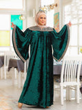 Women's abaya with wide sleeves