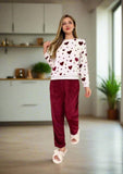 Elegant women's winter pajamas