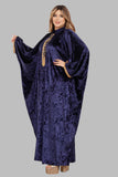 Women's abaya, free size, winter, French velvet braka