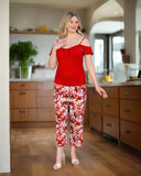 Red women's pajamas