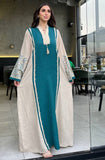 Women's summer linen abaya