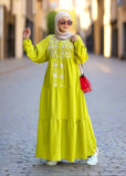 Women's summer floral abaya