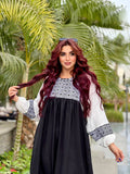 Women's summer abaya with wide sleeves