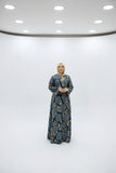 Women's floral abaya
