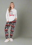 Women's pajamas, 3 pieces, T-shirt + pants + long robe