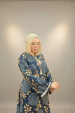 Women's floral abaya