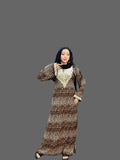 Women's tiger print abaya