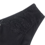 Sexy Striped Fabric Lace Bow Women Underwear