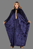 Women's abaya, free size, winter, French velvet braka