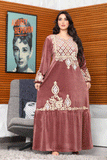 Women's floral winter abaya