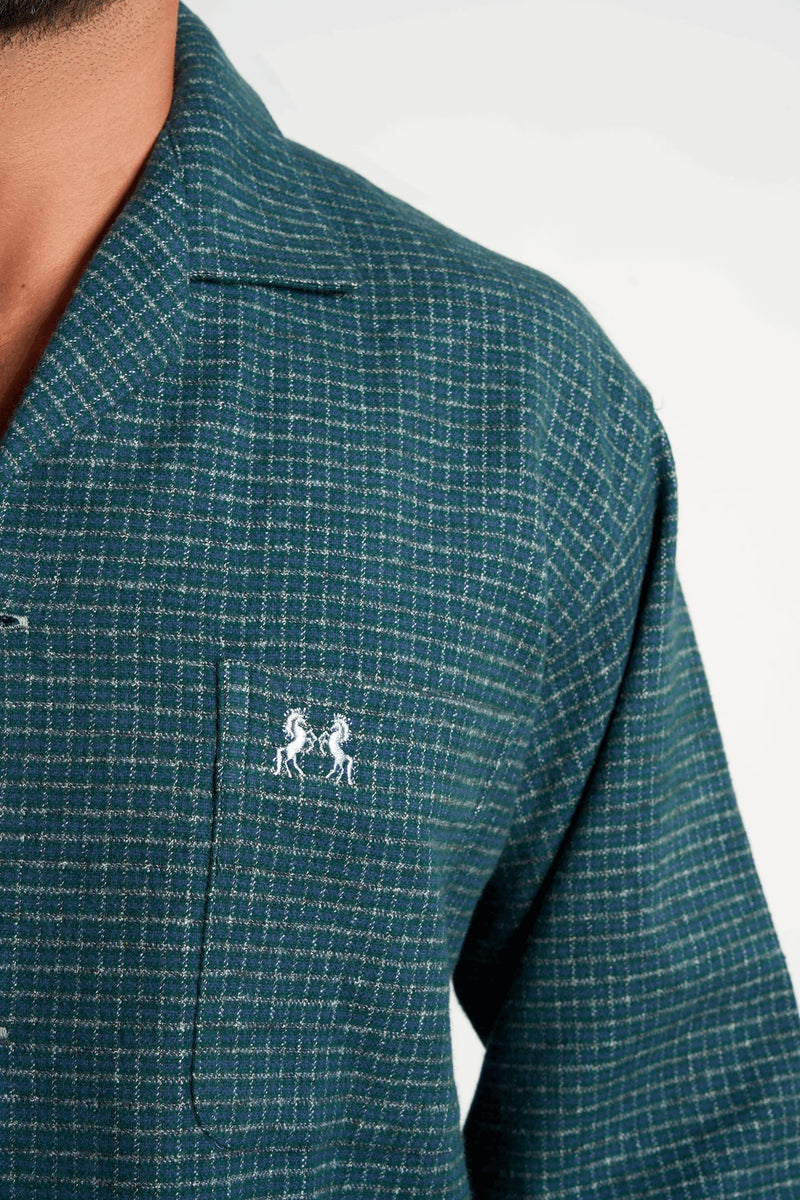 NAGA HOMME Green Two-Piece Men's Pajama