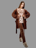 Women's 3-piece winter pajamas