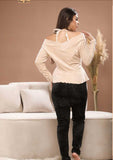 Elegant two-piece winter pajama