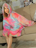Multi-color Hoodie Blanket
