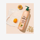 Body care lotion with organic oat and apricot extract