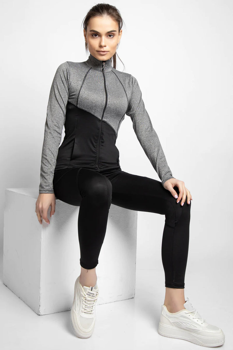 SPORTS SET TEE & LEGGINGS BLACK