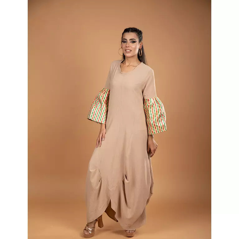 Golden Sleeves Dress