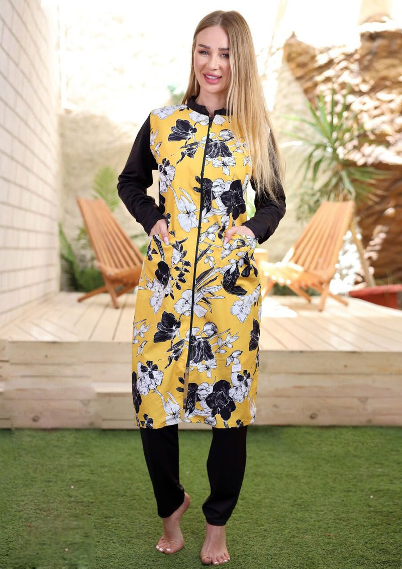 Black waterproof swimsuit