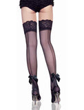 Copy of Sexy Black Lace Stockings with Black bow