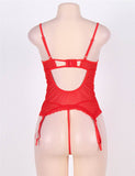 New Plus Size Lace Teddy With A Front Keyhole