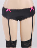 Black Panty with Pink bow
