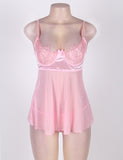Plus Size Dynamic Pink Cute Dress