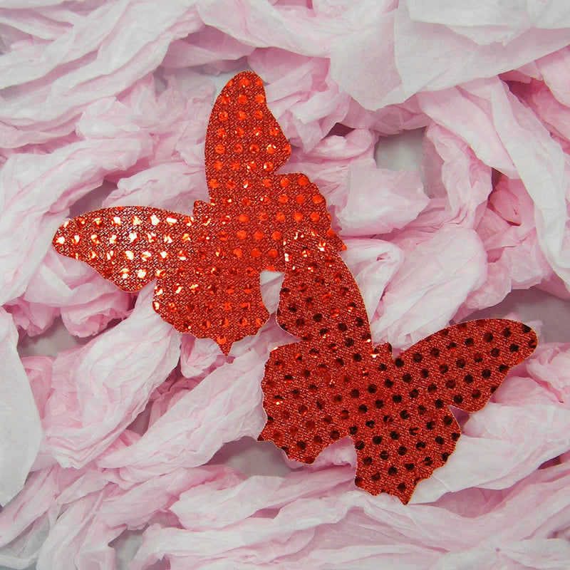 Red Butterfly Sticky Nipple Cover
