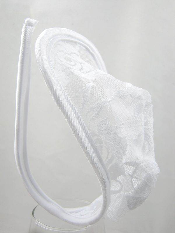 White Lace C String Underwear for Man With Farawlaya